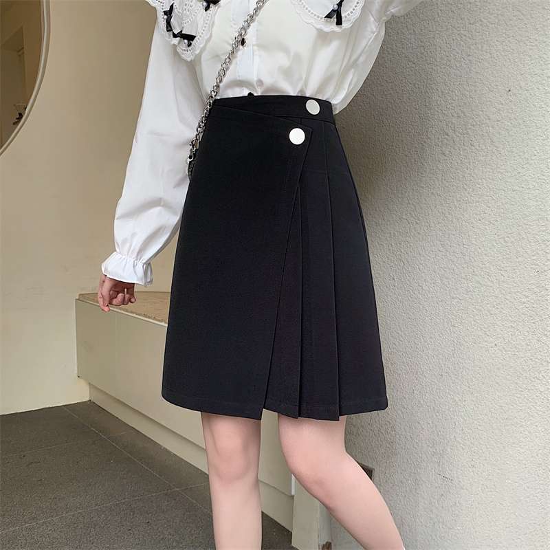 キレイめファッション  きれいめプリーツラップAラインスカート
