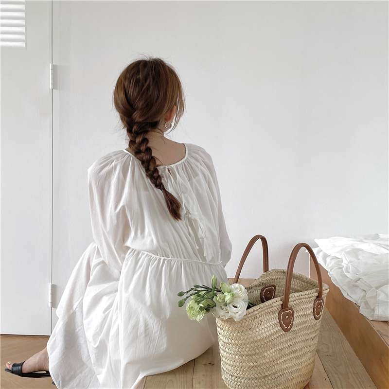 キレイめファッション  ふんわりシルエットリラックスワンピース