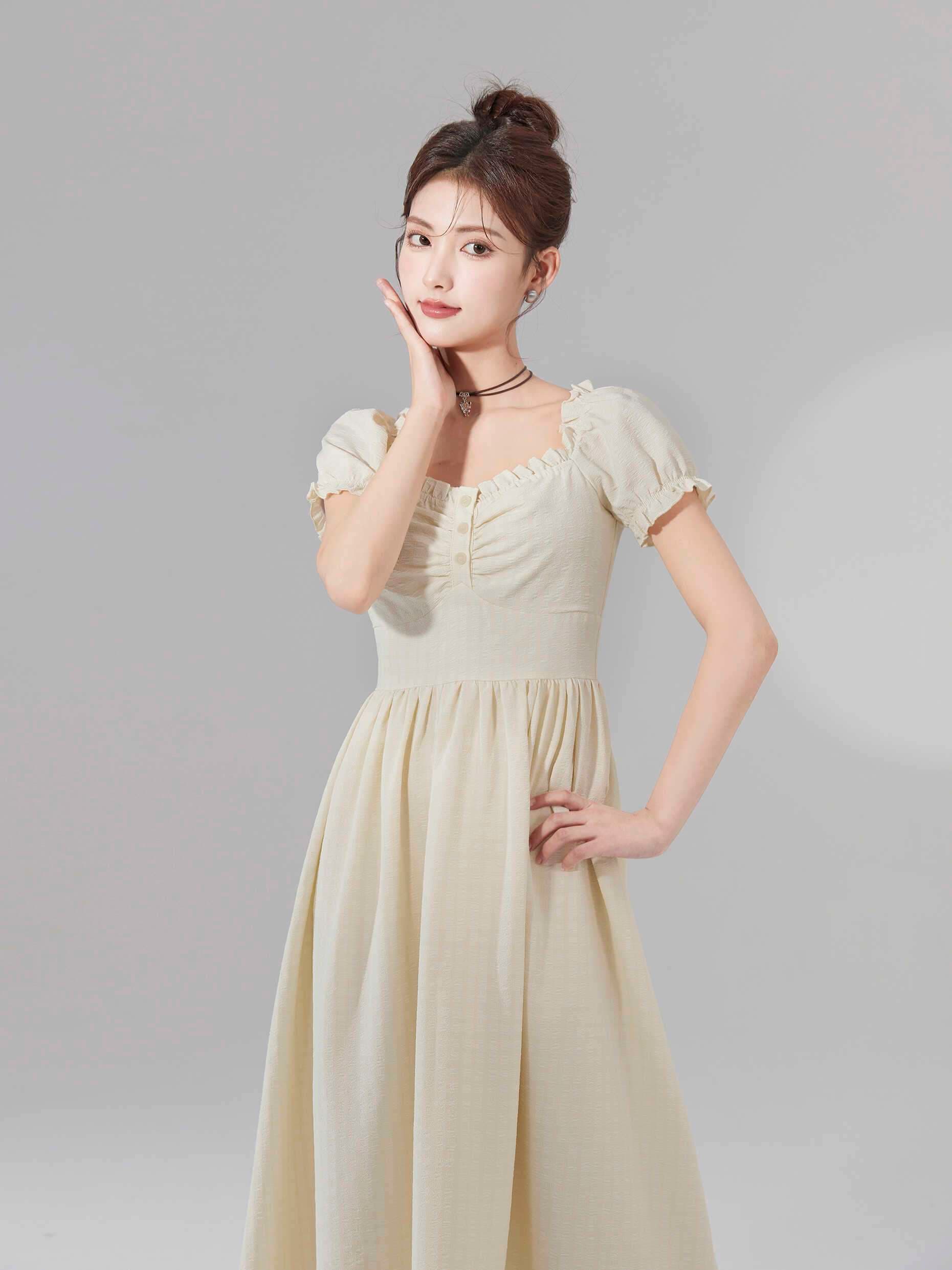 キレイめファッション 乙ふんわりきれいめドレスワンピース