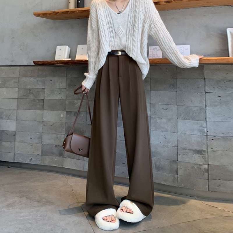 キレイめファッション きれいめリラックスカジュアルワイドパンツ