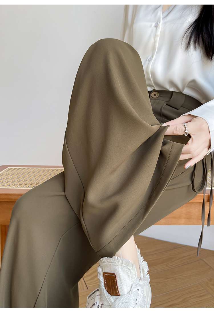 キレイめファッション  ハイウエストワイドパンツ