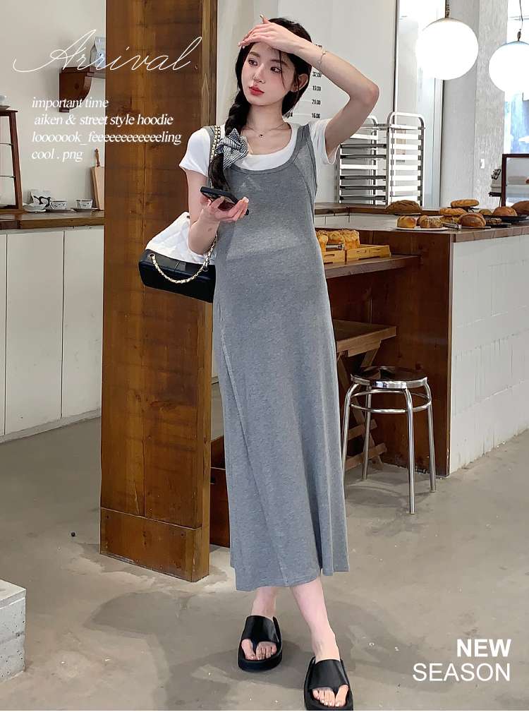 きれいめファッション  ロング丈キャミソールワンピース