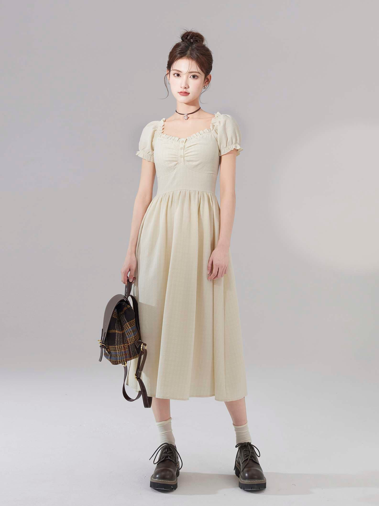 キレイめファッション 乙ふんわりきれいめドレスワンピース