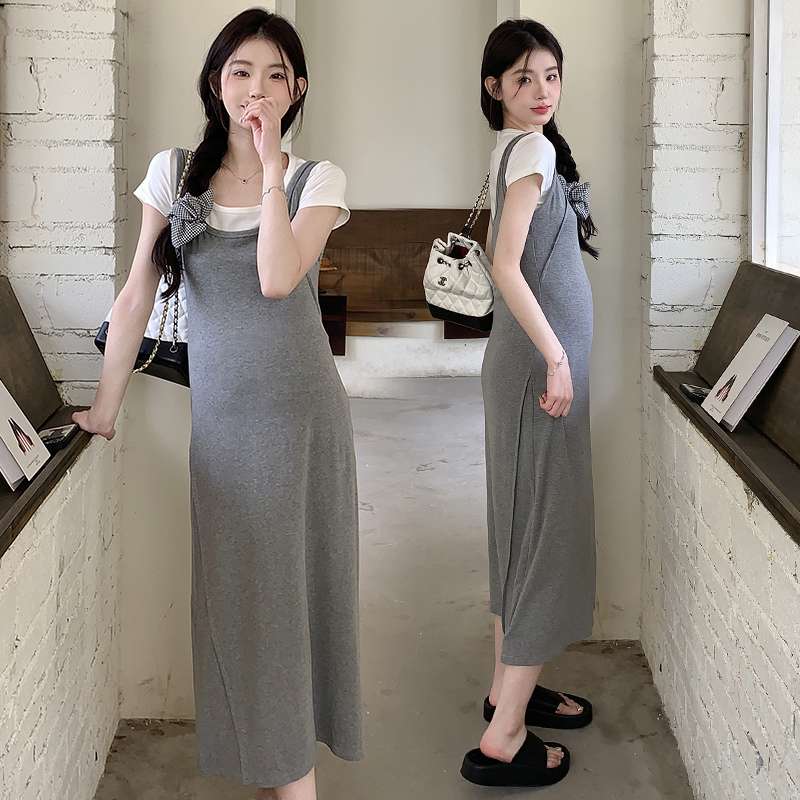 きれいめファッション  ロング丈キャミソールワンピース