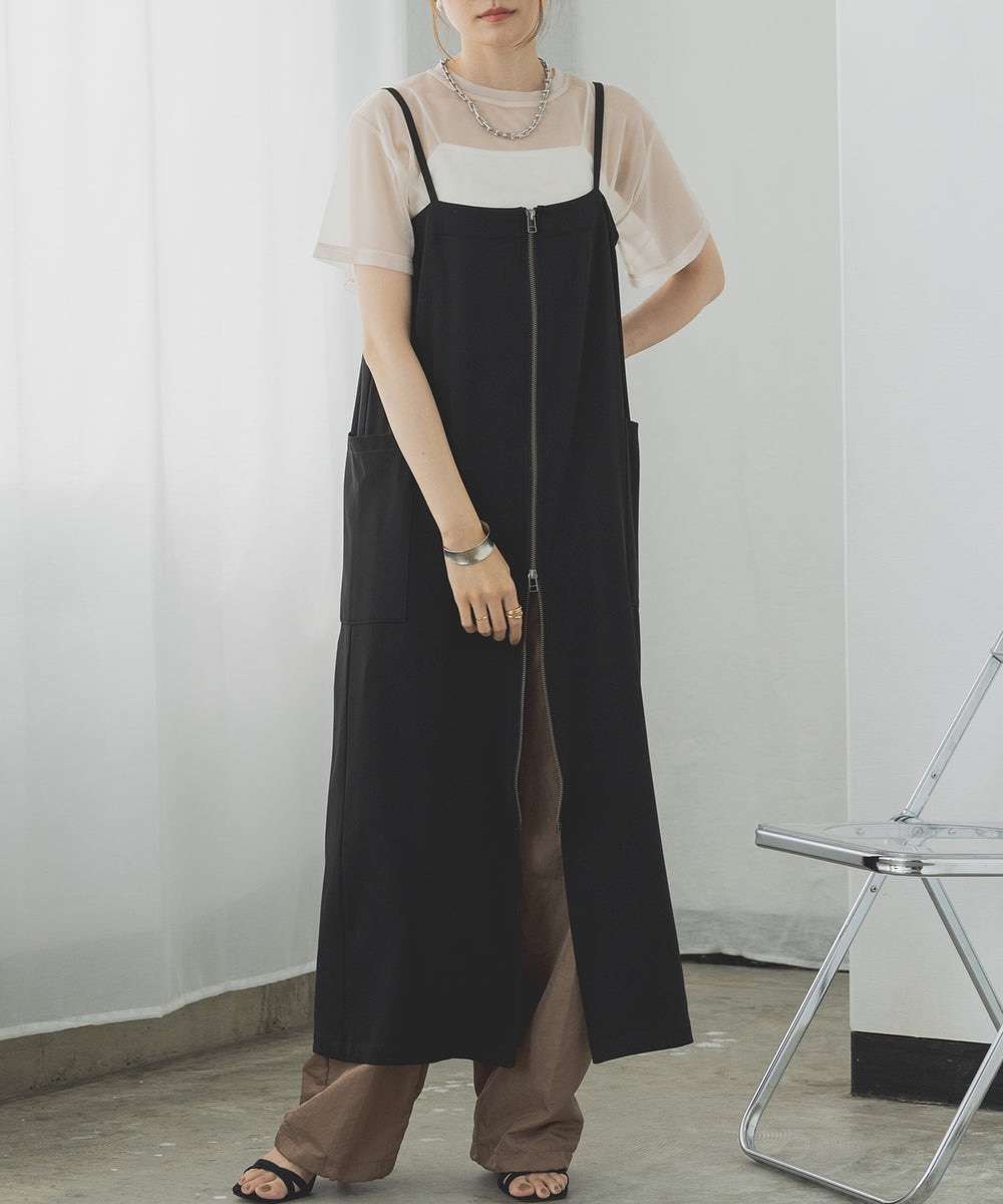 キレイめファッション シースルー重ね着風きれいめトップス
