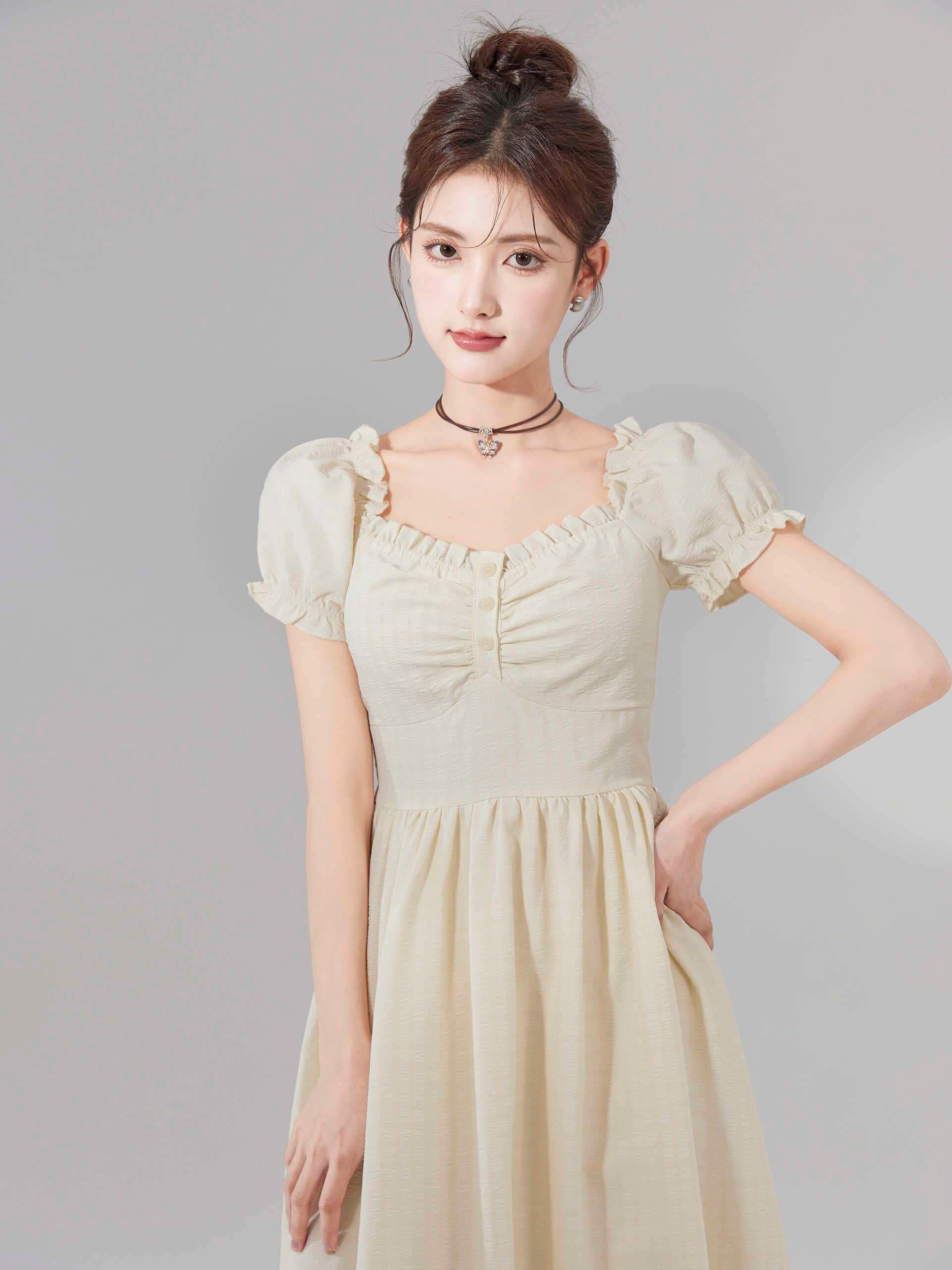 キレイめファッション 乙ふんわりきれいめドレスワンピース