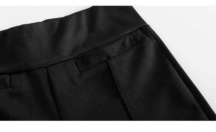 キレイめファッション ハイウエスト美脚ストレッチきれいめフレアパンツ