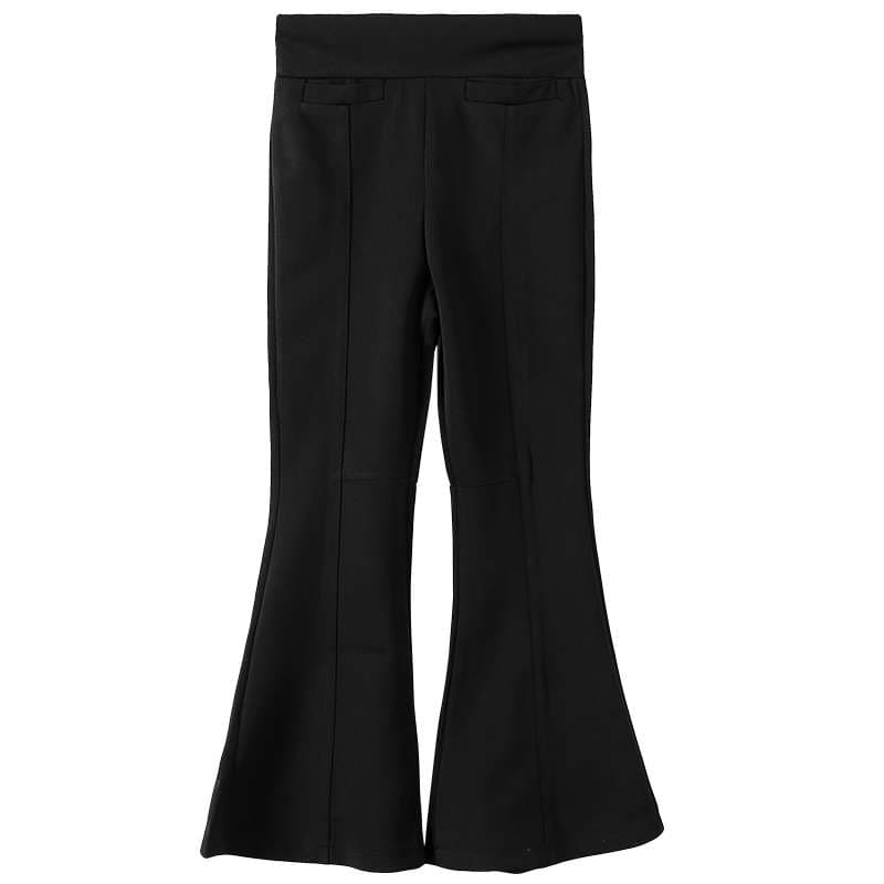 キレイめファッション ハイウエスト美脚ストレッチきれいめフレアパンツ