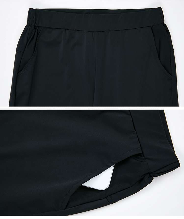 キレイめファッション ストレッチ美脚ロングパンツ